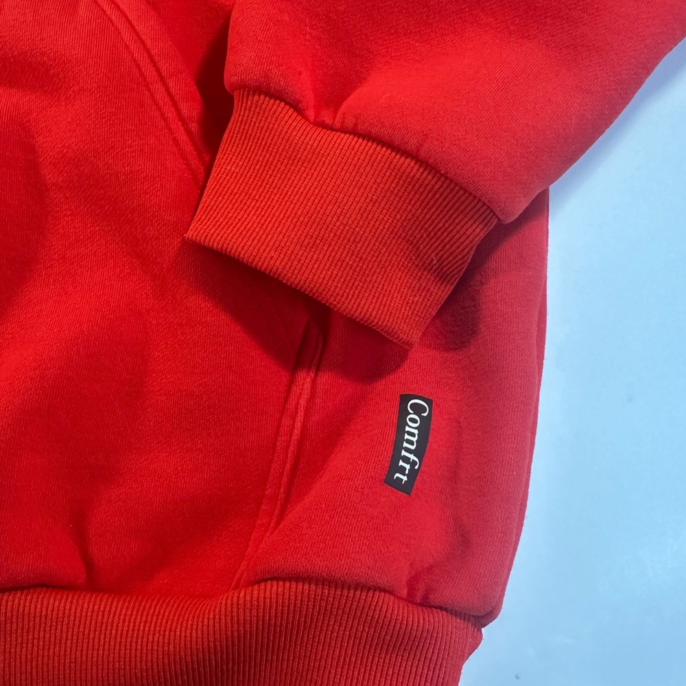 Comfrt Red Fleece Hoodie Jogger Set Women’s Large Cozy Lounge Sweat Set - Picture 10 of 15